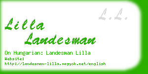 lilla landesman business card